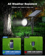 Solar Spot Lights Outdoor, Bright Solar Landscape Spotlights Waterproof 18LED - Image 7