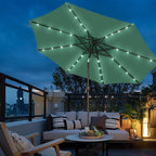 Blissun 9 ft Solar Umbrella, Patio Umbrella - Image 7