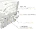 HDPE Porch Swing with 18/8 Stainless Steel Bolts, Ergonomic Design, Ultra - Image 6