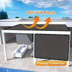 Artpuch Outdoor Pergola Shade Cover 12x17 FT Sun Shade Cloth - Image 3
