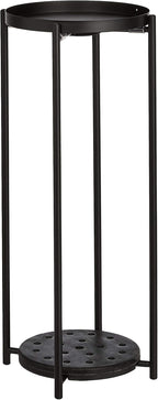 Amazon Basics Two-Tier Indoor Outdoor Metal Round Plant Stand - Image 2