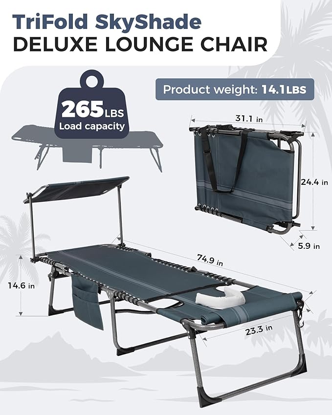 KingCamp 2 Pack Tanning Chair - Image 2