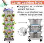 GameXcel Vertical Planter, 7 Tier Stackable Strawberry Planter - Image 6