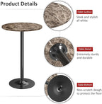Furmax Bistro Pub Table Round Bar Height Cocktail Table - Image 5
