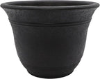 The HC Companies Sierra Round Self-Watering Pot by TheHCCompanies
