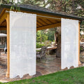 SpaceDresser Waterproof Outdoor Sheer Curtains by SpaceDresser