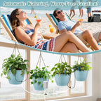 Hanging Planters 10 Inch, Self Watering Hanging Basket - Image 3