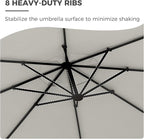 Grand patio 12 FT Sunbrella Cantilever Umbrella - Image 7
