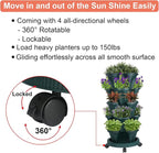 GameXcel Vertical Planter 5 Tier Stackable Planters Garden Planters Strawberry - Image 6
