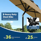 Garvee 9FT Patio Umbrella - Image 5
