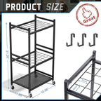 Garden Organizer With Wheels, Yard Tower Rack - Image 6
