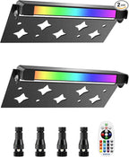 5W RGB Retaining Wall Lights 7 inch LED Hardscape Lighting Color Changing Low by DOREIO