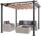 VEVOR 10'x10' Outdoor Retractable Pergola by VEVOR