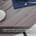 VICLLAX Round Patio Table with Adjustable Umbrella Hole, All Weather Outdoor - Image 5