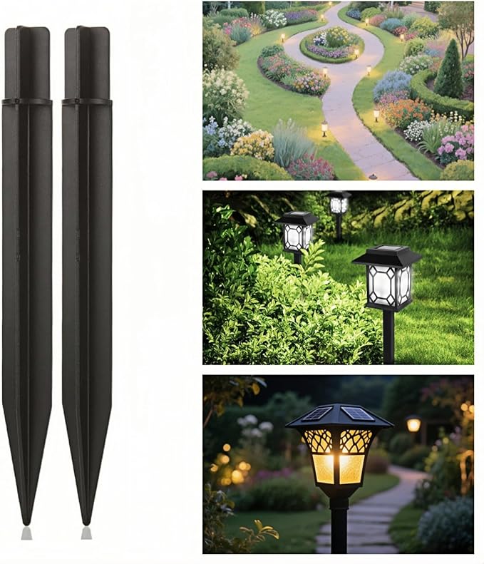 8.25" Reinforced ABS Plastic Solar Ground Spikes - Image 7