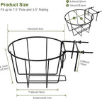 TQVAI 10 Inch Railing Planter - Image 3