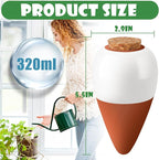 Terracotta Watering Spikes, 4 Pack Ollas Self Watering Globes, Slow Release - Image 2