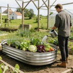 Galvanized Raised Garden Bed for Outdoor: 4X2X1ft Durable Metal Vegetable Plant - Image 6