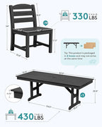 SERWALL 11 Piece Outdoor Dining Set - Image 2