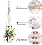 Augshy Macrame Plant Hanger, 2 Packs Plant Hangers, Hanging Planter - Image 3