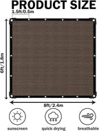 Mocha Sun Shade Cloth, Pergola Shade Cover - Image 2