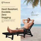 Patio Chaise Lounge Chair Set of 2, Oversized Lounge Chair Outdoor - Image 4