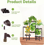 iDavosic.ly 6 Tier Folding Plant Stand Indoor Outdoor - Image 4