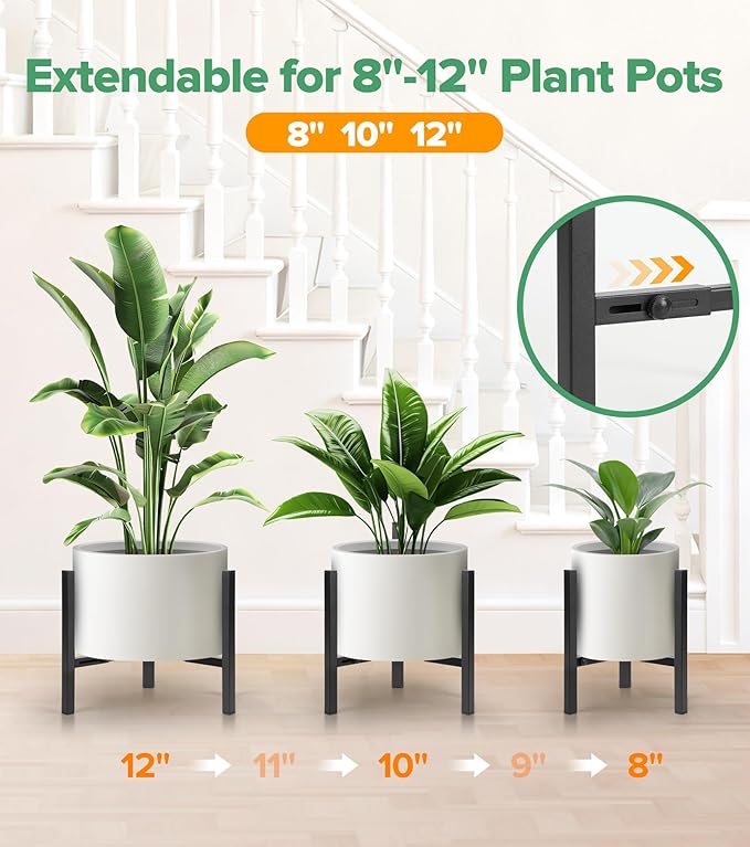Plant Stand Indoor Adjustable, Metal Modern Indoor Plant Stand, Heavy Duty - Image 3
