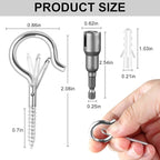 24 PCS Q-Hanger Hooks, Screw Hooks - Image 7