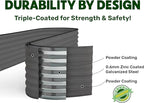 9-in-1 Galvanized Steel Raised Garden Bed // 8×2×1.5 ft Modular Planter - Image 5