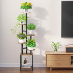 Plant Stand Indoor with Grow Light, 6-Tiered Tall Plant Stand Indoor, Metal - Image 8