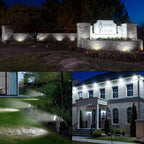 T-SUNUS Christmas Solar Spot Lights Outdoor White 6000K IP65 Waterproof 2-in-1 - Image 9