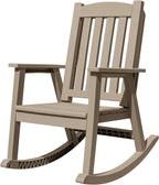Devoko PP Material Rocking Chair Outdoor Indoor All Weather High Back Patio by DEVOKO