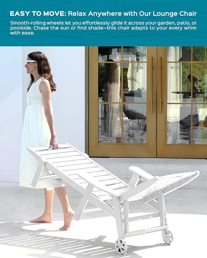 Ciokea Lounge Chair Outdoor, Oversized Chaise Lounge Chair - Image 6