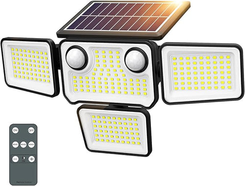 4500LM Solar Lights Outdoor Waterproof, 254 LED Solar Flood Lights Outdoor by SZPOWER