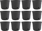 Suncast 12 Pack 14" x 12" Round Resin Decorative Weatherproof Outdoor Hideaway by Suncast