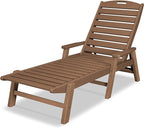 POLYWOOD NCC2280TE Nautical Arms Chaise by POLYWOOD