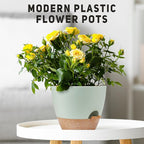 12" 10" 9" Large Self Watering Plant Pots, 3 Pack Flower Pots Planters - Image 7