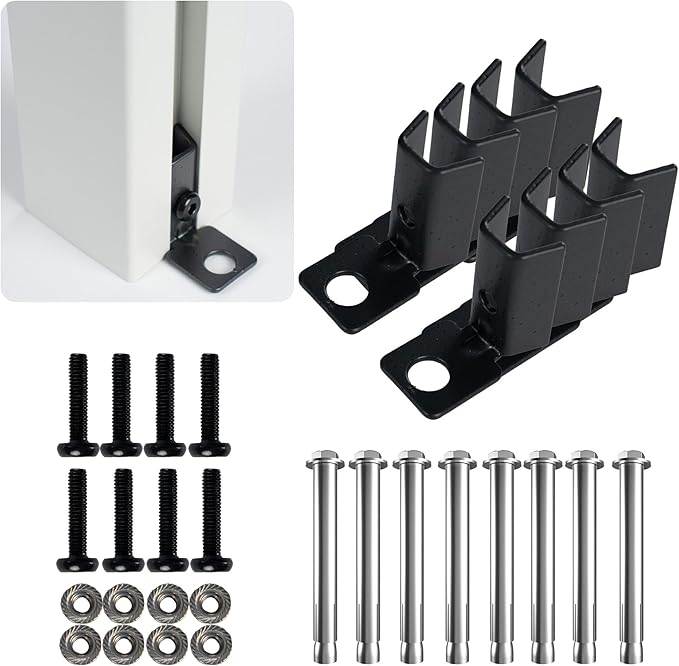 Kozyard Ground Mounting Kit for 4-Panel Privacy Screens – Perfect for Securing by Kozyard