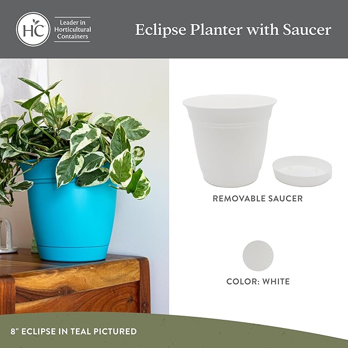 The HC Companies 6 Inch Eclipse Round Planter Pots - Image 2