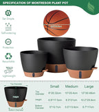 12/10/8 Inch Self Watering Pots - Image 4