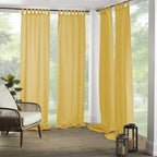Elrene Home Fashions Matine Weatherproof Tab-Top Indoor/Outdoor Solid Color by ElreneHomeFashions