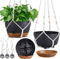3 Pack 8/10/12 Inch Hanging Planters by Montresor