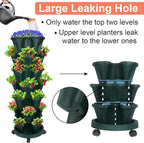 DUNCHATY Stackable Planter, Vertical Garden Planter - Image 4