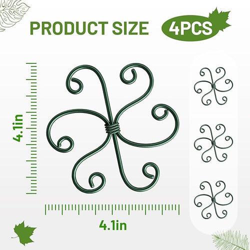 4PCS Green Iron Monstera Support, Uniquely Designed Plant Support Stakes - Image 2