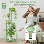 TOSKING 5 Tier Tall Plant Stand Indoor Outdoor, Heavy Duty Corner Shelf - Image 3