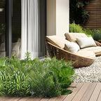 15Pcs Outdoor Artificial Plants UV Resistant Fake Plastic Greenery Spring Grass - Image 5
