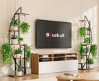 Plant Stand Indoor with Grow Lights, 6 Tiered Tall Plant Shelf, Half-Moon Plant - Image 3