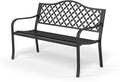 Sophia & William Outdoor Bench, 50 inches Metal Garden Bench, Cast Iron Park by SophiaWilliam