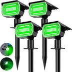 nipify 4 Pack Solar Spot Lights Outdoor, Solar Powered Waterproof Spotlight by Nipify